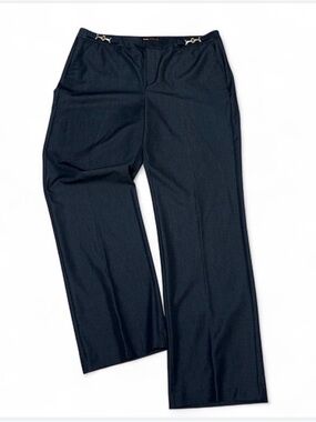 Dana Buchman Women’s Charcoal ‎ Dress Pants with Silver Hardware